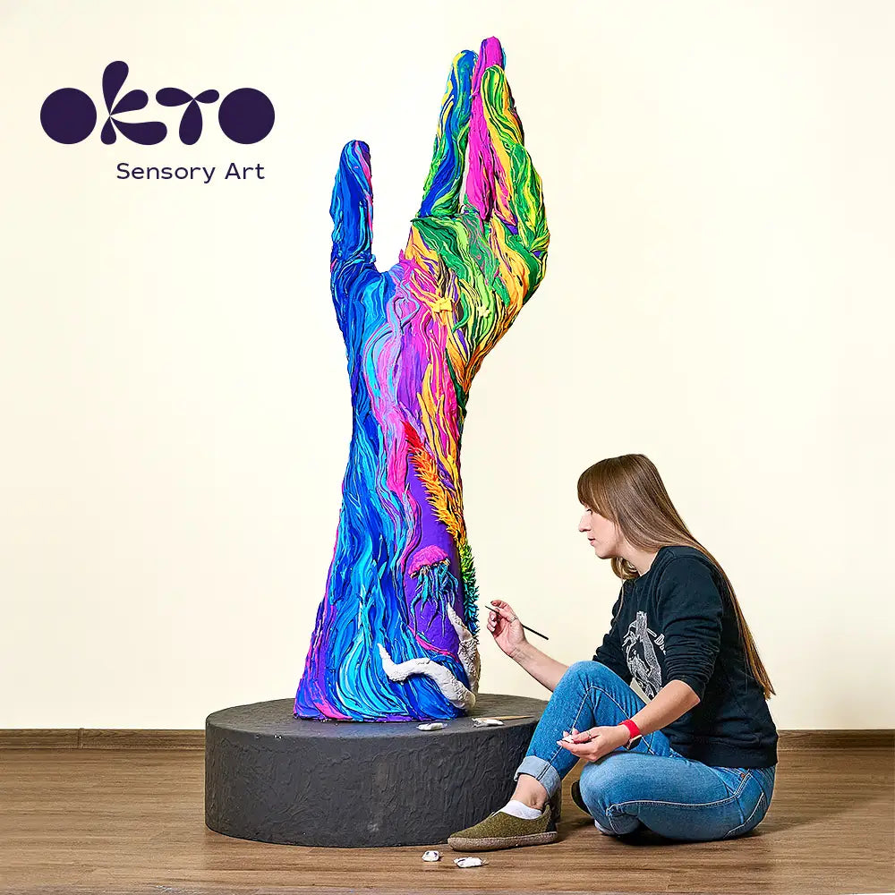 OKTO Colours повітряний пластилін фіолетовий (S - розмір)